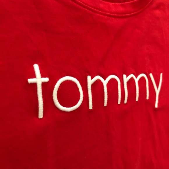 Tommy Hilfiger Womens T-Shirt Dress. Red - Picture 6 of 14